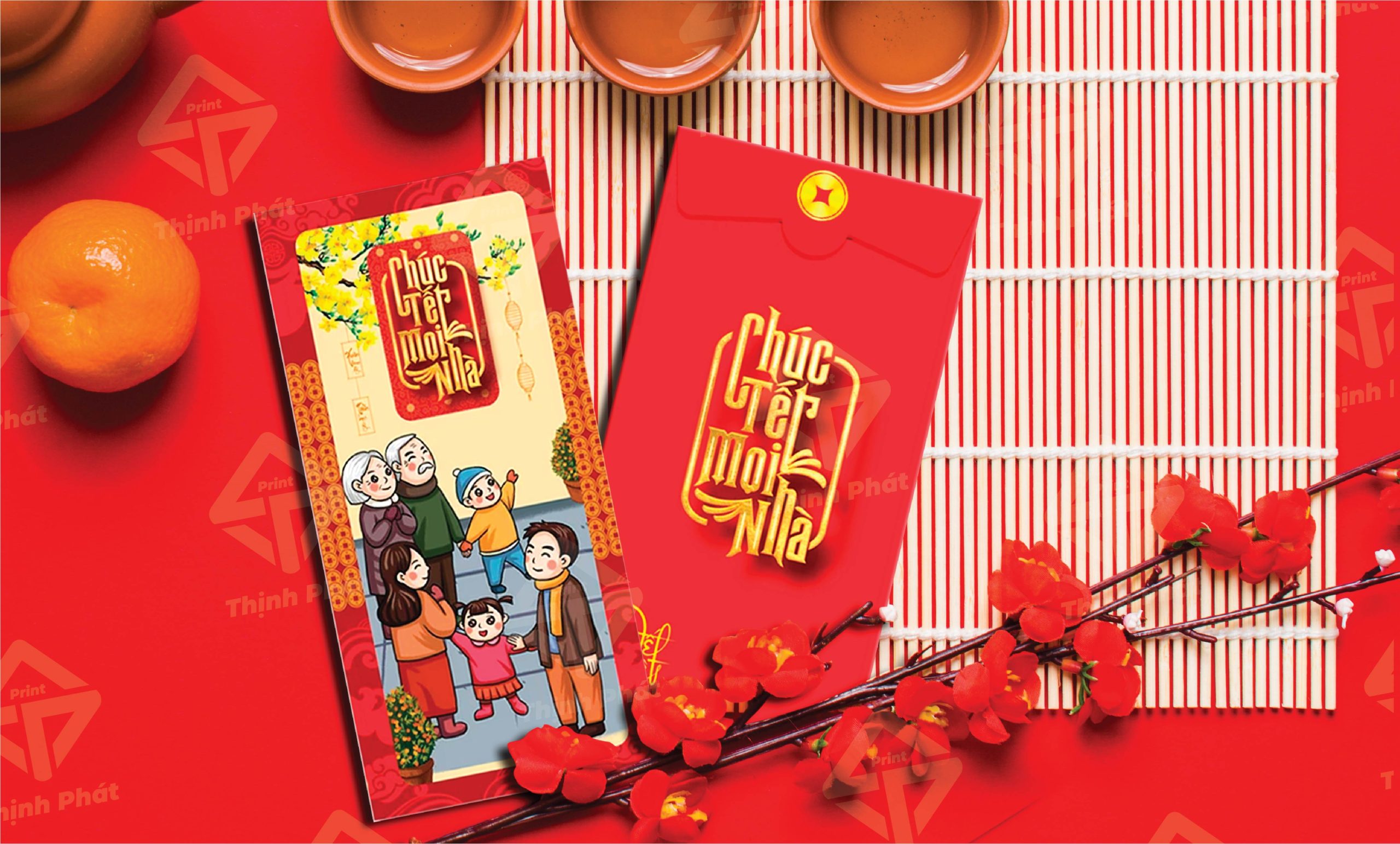 Kích thước in bao lì xì phổ biến tại In Thịnh Phát