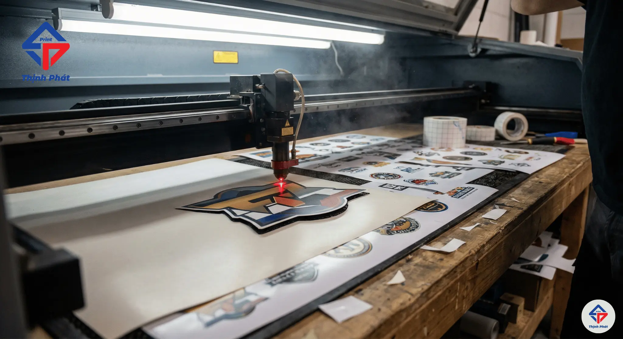 Dịch Vụ Cắt Bế Decal Theo Yêu Cầu Công Nghệ Nhật Bản - Chính Xác Từng Milimet